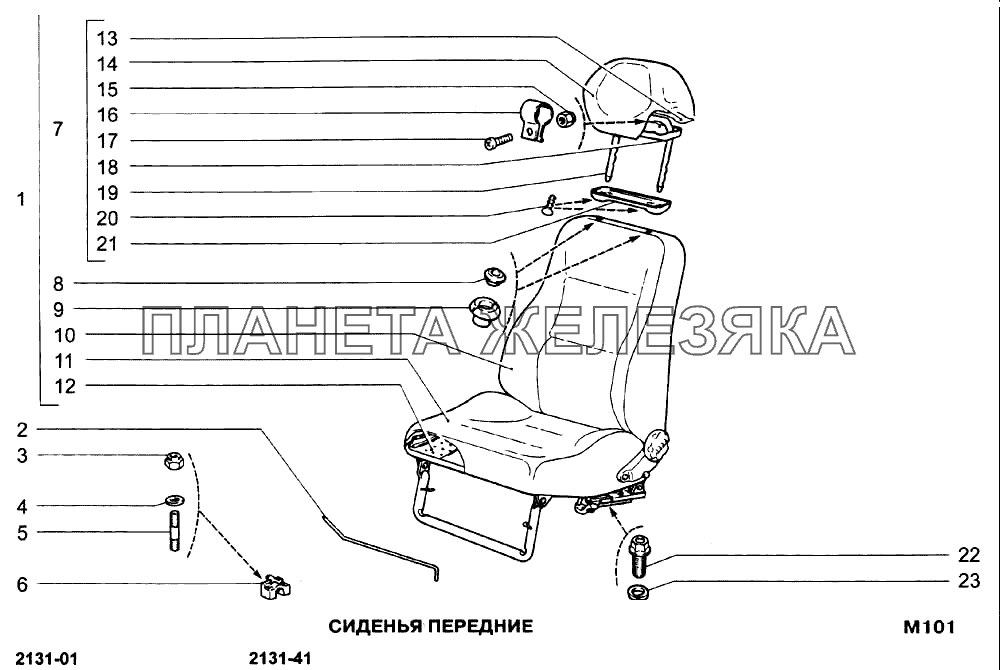 Сиденья передние ВАЗ-21213-214i